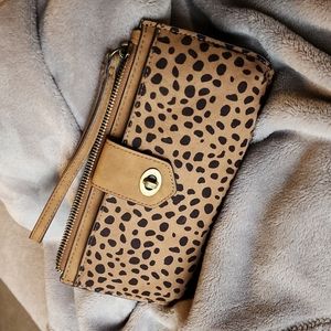 Cheetah wristlet